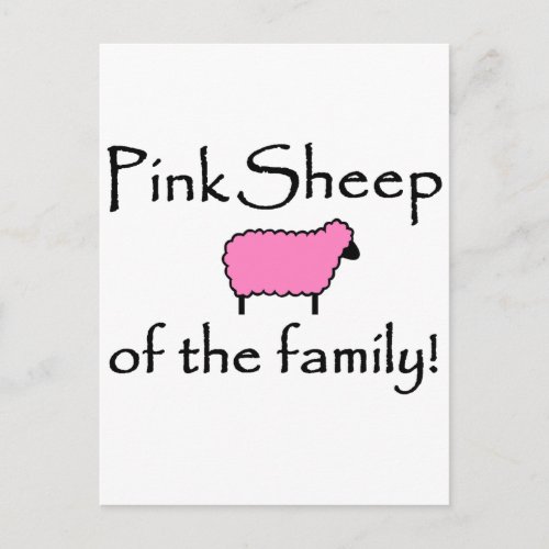 Pink Sheep of the Family Postcard