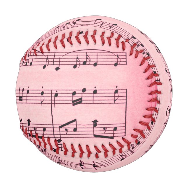 Pink Sheet Music Baseball (Front Right)