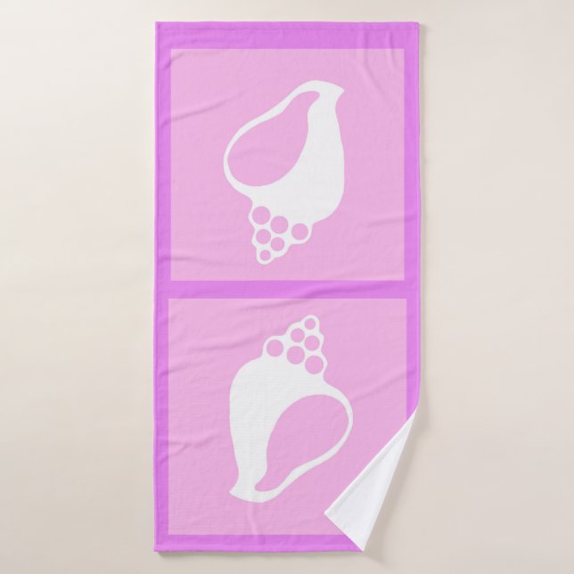 Pink Shell Bath Towel (Bath Towel)