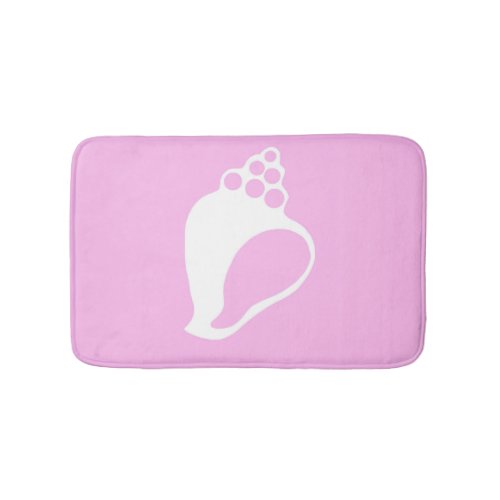 Pink Shell Bathroom Mat