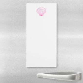 Pink shell notepad magnetic