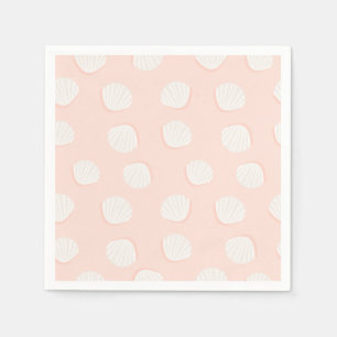 Pink Shell Pattern Napkins