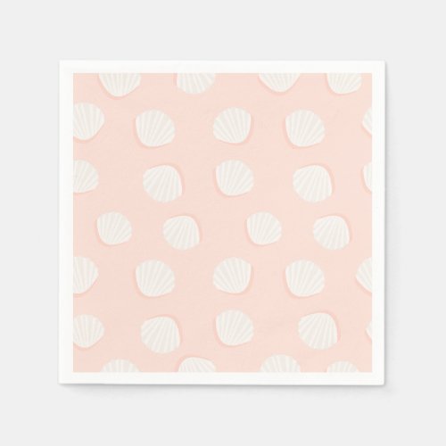 Pink Shell Pattern Napkins