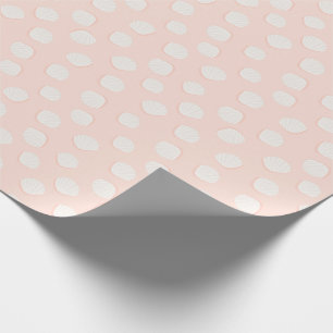 Pink Shell Pattern Wrapping Paper
