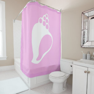 Pink Shell Shower Curtain