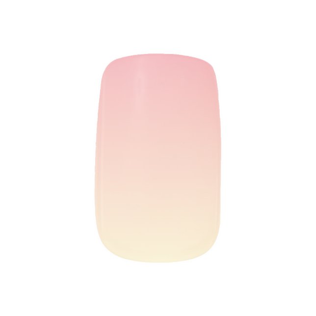 Pink Sherbet Cream Ombre Minx Nail Wraps (Right Thumb)
