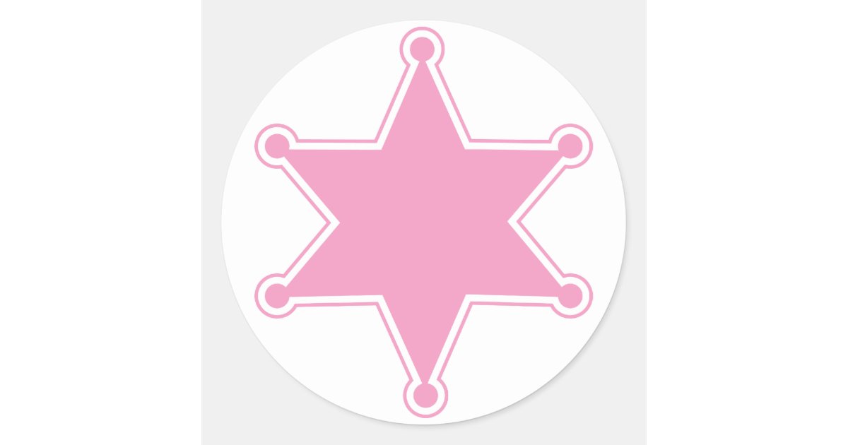 pink sheriff badge