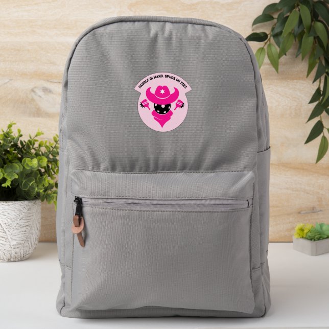 Pink Sheriff's Pickleball Showdown Patch (On Backpack)