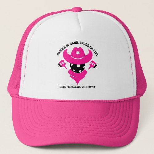 Pink Sheriffs Pickleball Showdown Trucker Hat
