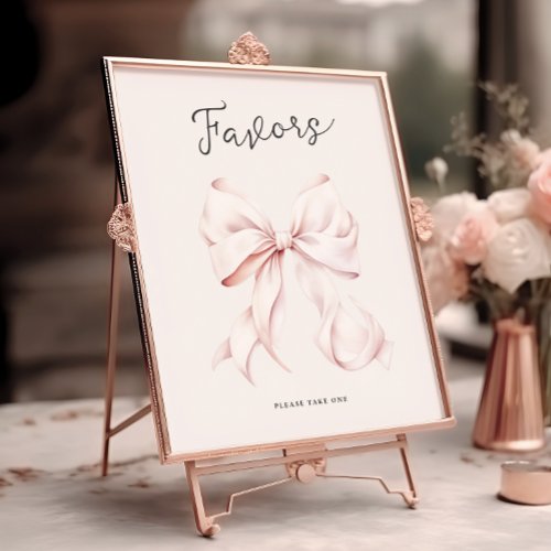 Pink Shes Tying the Knot Favors Table Sign