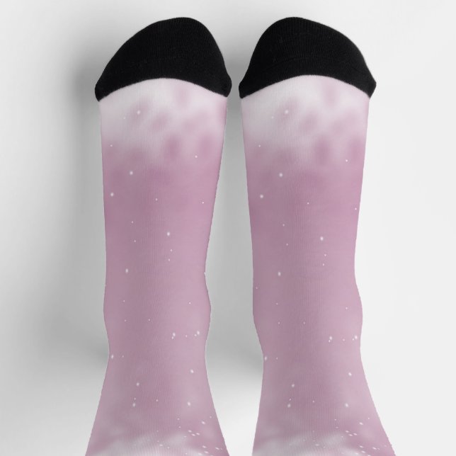 Pink shimmer and glitter socks (Top)