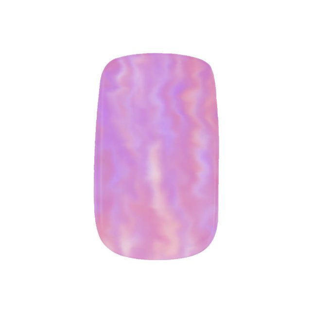 Pink Shimmer Minx Nail Art (Left Thumb)