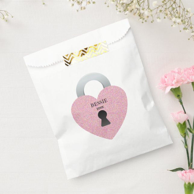 Pink Shimmer Shower Celebrate Bridal Party Favor Bag (Sealed)