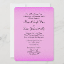 Pink Shimmer Wedding Invitations