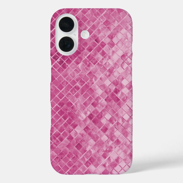pink shimmering textured tile Case-Mate iPhone case (Back)