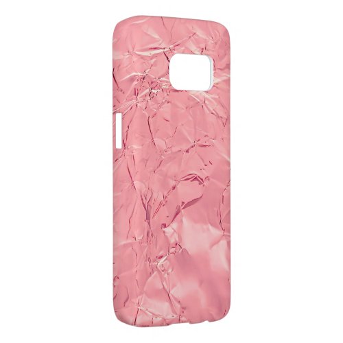 pink shiny foil samsung galaxy s7 case