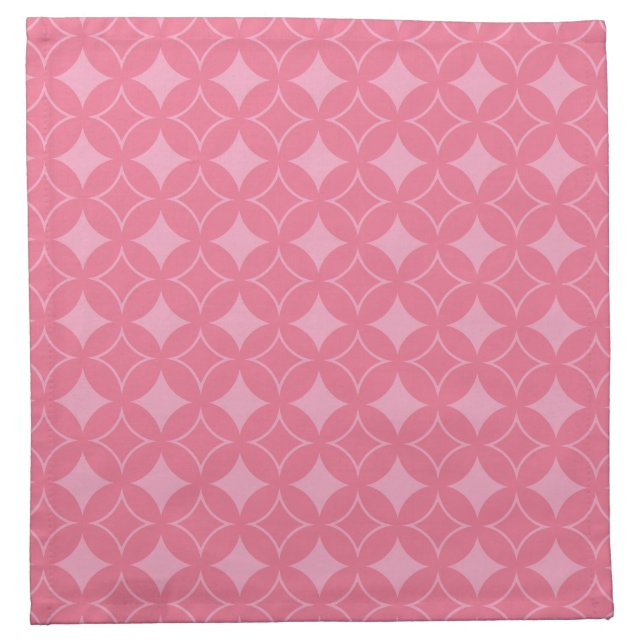 Pink shippo pattern napkin (Front)
