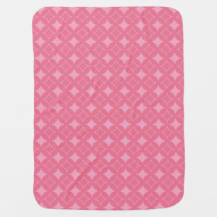 Pink shippo pattern stroller blanket