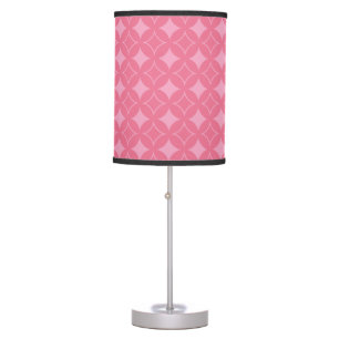 Pink shippo pattern table lamp