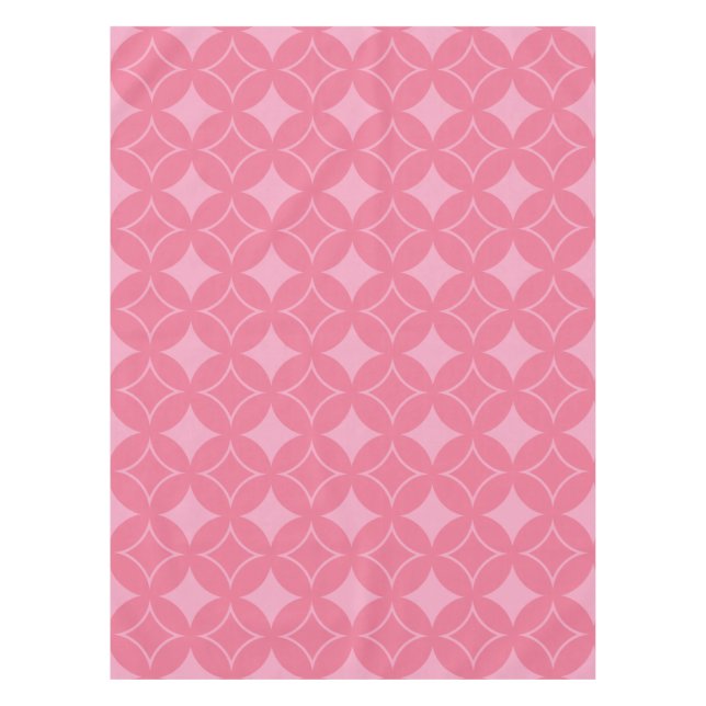 Pink shippo pattern tablecloth (Front)