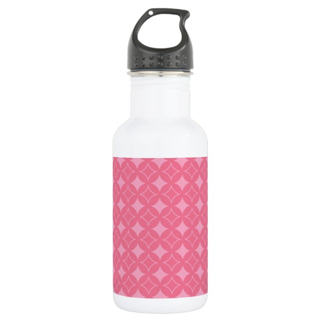 Pink shippo pattern water bottle (Front)