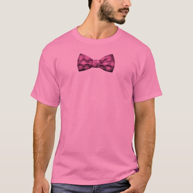 Pink Shirt with Purple Bow Tie w/ Pink Polka Dots (Front)