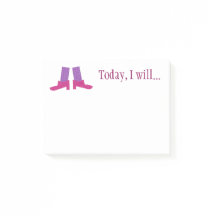 Pink Shoes Custom Sticky Notes