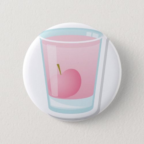 Pink shot with cherry pinback button