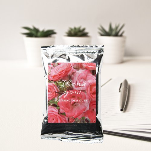 Pink Shrub Roses Thank You Coffee Drink Mix