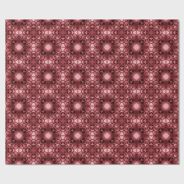 Pink Signature Goth Patterned Wrapping Paper (Flat)