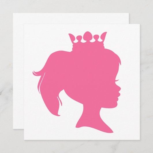 Pink Silhouette Princess T-shirts and Gifts (Front/Back)