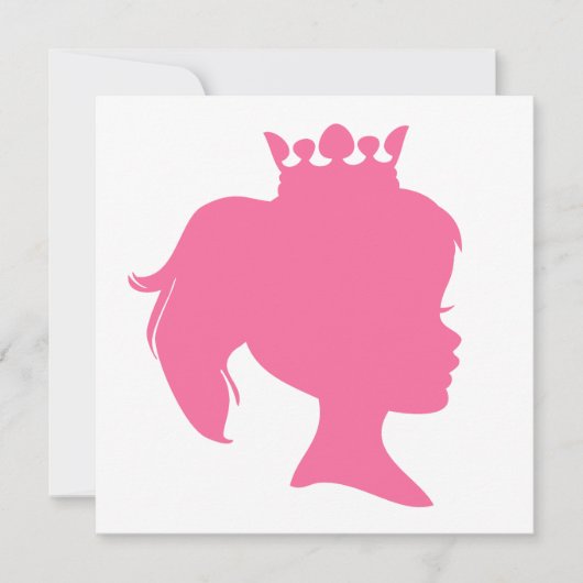 Pink Silhouette Princess T-shirts and Gifts (Front)