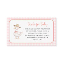 Pink Silly Goose Baby shower book request
