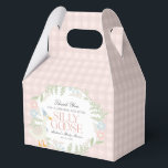 Pink Silly Goose Floral Gingham Baby Shower Favor Boxes<br><div class="desc">A silly goose is almost on the loose. This Silly Goose Party Decor Collection is perfect for celebrating your sweet little girl! Featuring an adorable silly goose, pastel florals, and soft gingham patterns, this collection is perfect for adding a touch of playful elegance to any party. Whether it’s for a...</div>