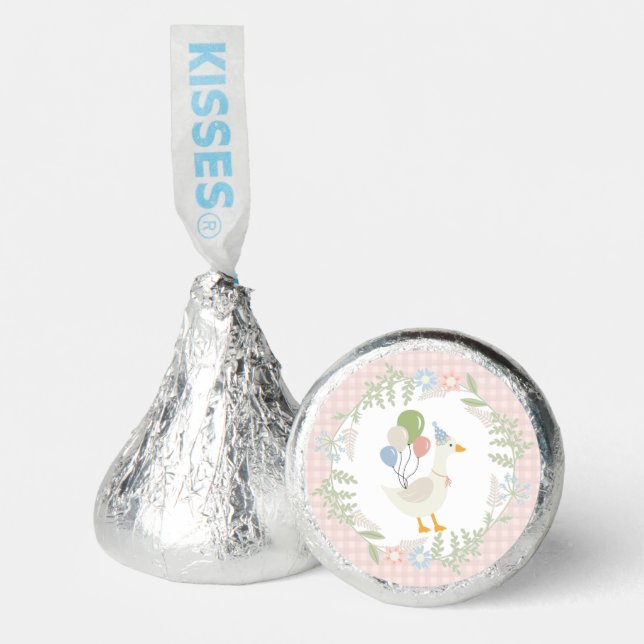 Pink Silly Goose Floral Gingham Favors (Front)