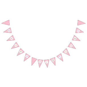 Pink Silly Goose-Happy Birthday Bunting Flags