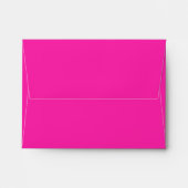 Pink, Silver, and Black Damask A2 RSVP Envelope (Back (Top Flap))