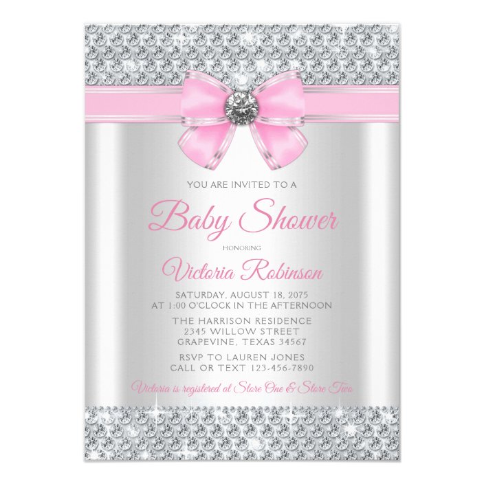 zazzle baby girl shower invitations