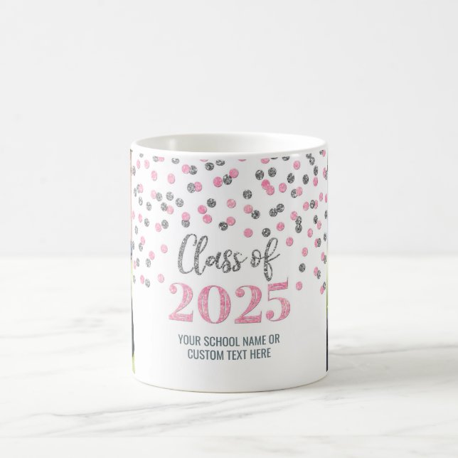 Pink Silver Class of 2025 Coffee Mug (Center)