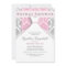 Pink/Silver Damask Bridal Shower Invitations
