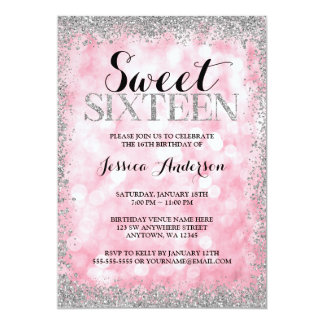 pink invitation card