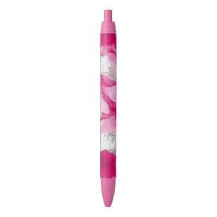Pink Silver Glam Abstract Pen