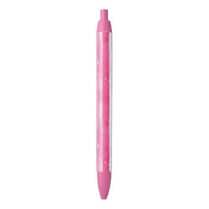 Pink Silver Glam Abstract Stripes Pen
