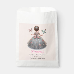 Pink silver princess gown Fairytale birthday party Favor Bag