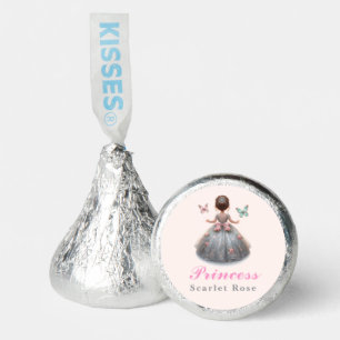 Pink silver princess gown Fairytale birthday party Hershey®'s Kisses®