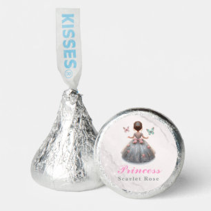 Pink silver princess gown Fairytale birthday party Hershey®'s Kisses®