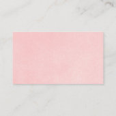 Pink silver snowflake baby shower diaper raffle enclosure card (Back)