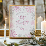 Pink silver Warm up at the hot chocolate bar Poster<br><div class="desc">Pink silver Warm up at the hot chocolate bar Poster.
Matching items available.</div>