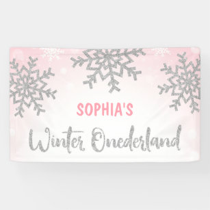 Download 1 Set Silver Glitter Banner 1st Birthday Winter Wonderland Handcrafted Party Decor Winter Onederland Cursive Banner Banners Signs Paper Party Supplies Deshpandefoundationindia Org