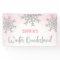 Pink Silver Winter ONEderland 1st Birthday